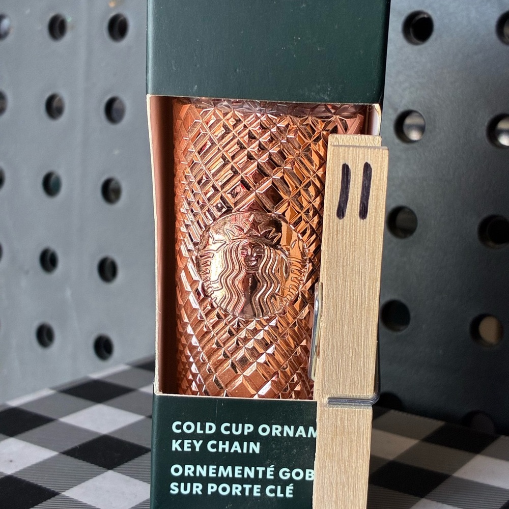 Starbucks Copper Cold Cup Key Chain